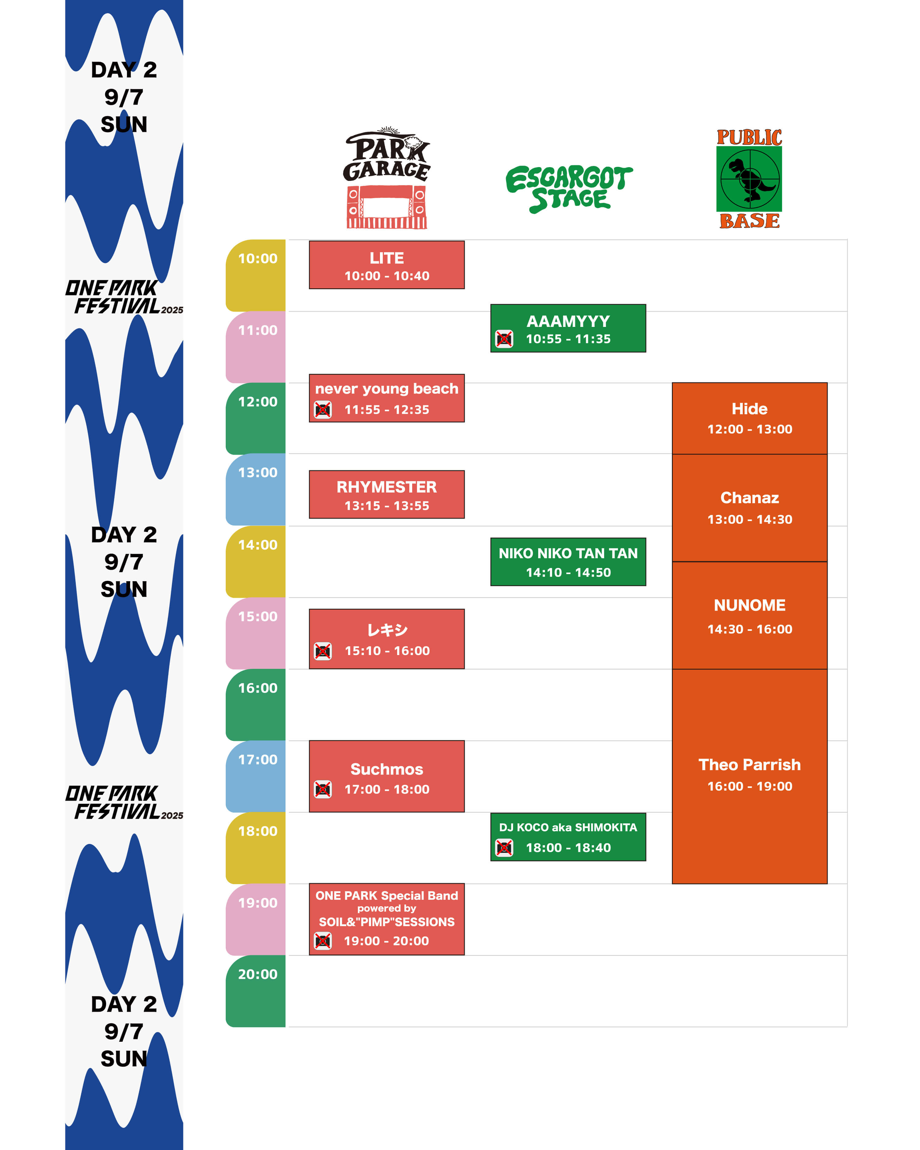 DAY2 タイムテーブル